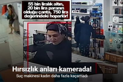 SUÇ MAKİNESİ KADIN YAKALANDI: HIRSIZLIK ANLARI KAMERADA