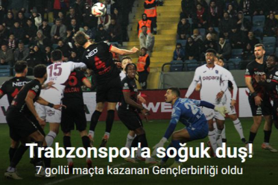 7 GOLLÜ MÜCADELEDE TRABZONSPOR SAHADAN MAĞLUP AYRILDI