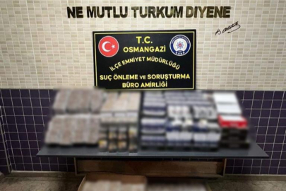 BURSA'DA 238 BİN ADET KAÇAK SİGARA ELE GEÇİRİLDİ