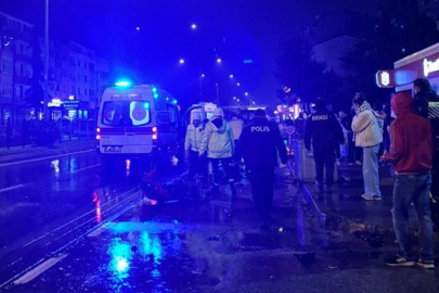 ÇALINTI ARAÇLA KURYEYE ÇARPTI METRELERCE SÜRÜKLEDİ