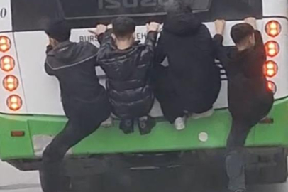 BURSA TRAFİĞİNDE TEHLİKELİ YOLCULUK