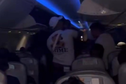 FRANKFURT -  İZMİR UÇUŞUNDA KABİN KURALLARI İHLAL EDİLDİ