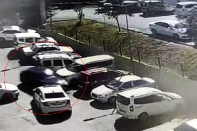 KALP KRİZİ GEÇİREN SÜRÜCÜ 7 ARACA ÇARPTI: O ANLAR KAMERADA