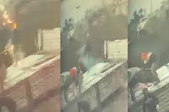 TIRDAN YÜK İNDİRİRKEN YILDIRIM ÇARPTI O ANLAR KAMERADA