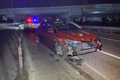 ALKOLLÜ SÜRÜCÜ BARİYERLERİ AŞARAK KARŞI ŞERİDE GEÇTİ