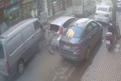 BURSA İNEGÖL’DE KORKUTAN KAZA KAMERADA