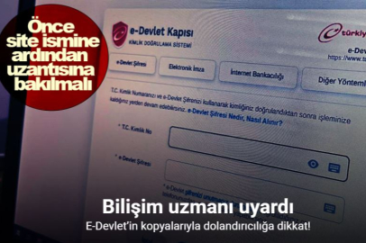 SAHTE E-DEVLET SİTELERİYLE VATANDAŞLARI TUZAĞA DÜŞÜRÜYORLAR