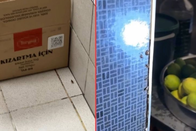 ALIŞVERİŞ MERKEZİNDEKİ RESTORANLARDA MİDE BULANDIRAN GÖRÜNTÜ