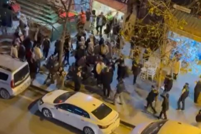 DÜĞÜN SALONUNDA BAŞLAYAN KAVGA SOKAĞA TAŞTI