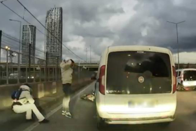 BURSA’DA KAZA SONRASI TEPKİ ÇEKEN DAVRANIŞ KAMERADA