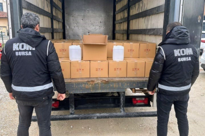 BURSA'DA 1000 LİTRE SAHTE ALKOL ELE GEÇİRİLDİ