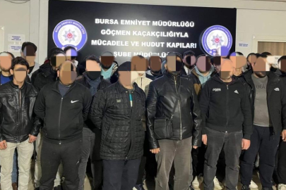 BURSA'DA KAÇAK ÇALIŞTIRILAN 46 GÖÇMEN YAKALANDI