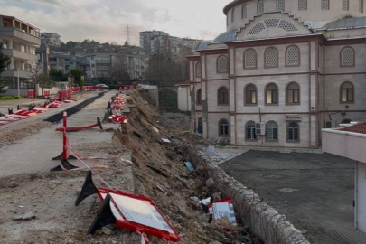 BURSA'DA KAPALI YOL VE CAMİ İÇİN EKİPLER ÇALIŞMA BAŞLATTI