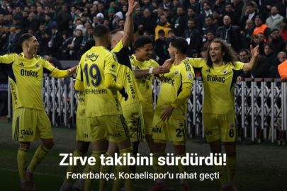 FENERBAHÇE KOCAELİ DEPLASMANINDA RAHAT KAZANDI