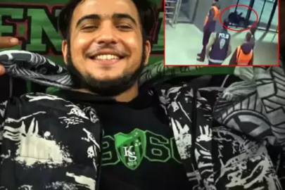 GENÇ TARAFTARIN TRİBÜNDEN DÜŞTÜĞÜ ANLAR KAMERADA