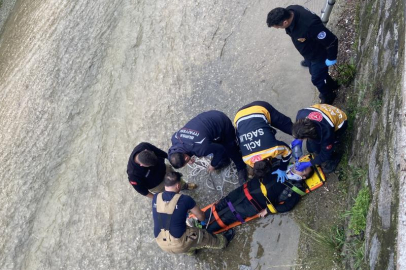 BURSA'DA DEREYE DÜŞEN GENÇ, KALP MASAJIYLA HAYATA TUTUNDU