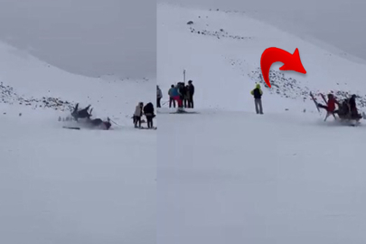 KAYAK MERKEZİNDE FACİADAN DÖNÜLDÜ: 6 YARALI