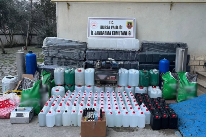 BURSA'DA YER ALTINA İMALATHANE KURMUŞLAR