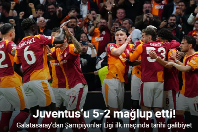 GALATASARAY JUVENTUS KARŞISINDA 5 GOLLÜ ZAFERE İMZA ATTI