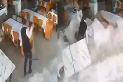 ALANYA’DA DEV DALGALAR BALIK LOKANTASINI BASTI