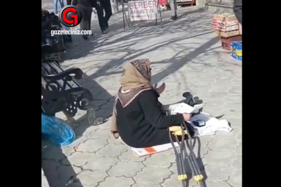 BUNU DA GÖRDÜK! POS CİHAZI İLE DİLENCİLİK...