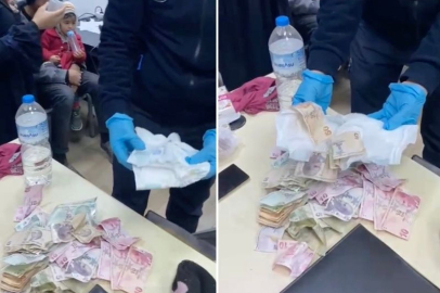DİLENCİLİK PARASINI BEBEK BEZİNE SAKLAMIŞLAR