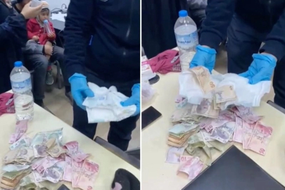 DİLENCİLİK PARASINI BEBEK BEZİNE SAKLAMIŞLAR