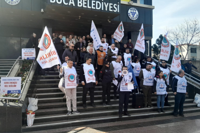 BUCA BELEDİYESİ EMEKÇİLERİ EYLEMLERİNİ SÜRDÜRÜYOR