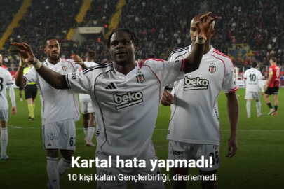 BEŞİKTAŞ GENÇLERBİRLİĞİ ENGELİNİ RAHAT GEÇTİ: 2-0