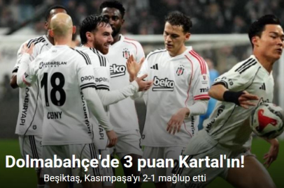 BEŞİKTAŞ EVİNDE KAZANDI KASIMPAŞA’YA DUR DEDİ