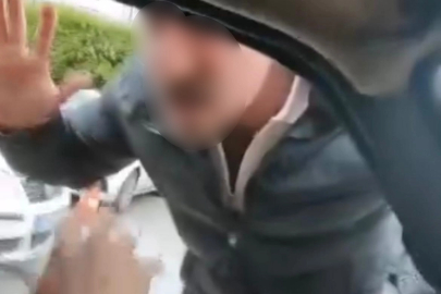 AİLESİ İLE SALDIRIYA UĞRAYAN SÜRÜCÜNÜN O ANLARI KAMERADA