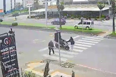 YAYA GEÇİDİNDE KORKUTAN KAZA