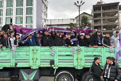 AMATÖR MAÇTA İLGİNÇ GÖRÜNTÜLER: TARAFTARLAR KAMYON KASASINDA