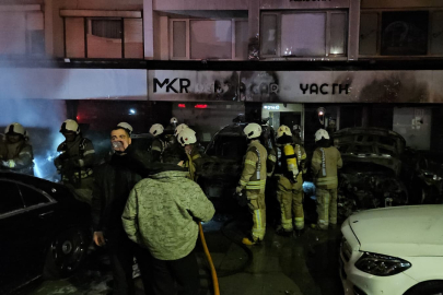 ARAÇ KİRALAMA ŞİRKETİNDE ÇIKAN YANGINDA 100 MİLYONLUK TELEF