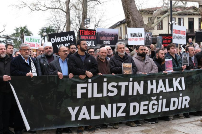 BURSA ÖZGÜR FİLİSTİN İÇİN TEK YÜREK OLDU