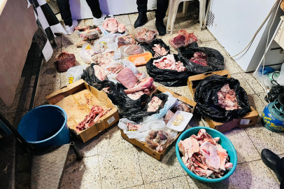 KASAPTAN MİDE BULANDIRAN GÖRÜNTÜLER: KİLOLARCA ÇÜRÜMÜŞ ET