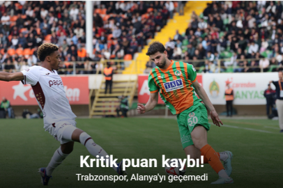 TRABZONSPOR ZİRVE YARIŞINDA YARA ALDI