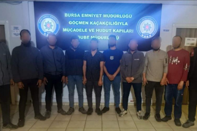 BURSA'DA GÖÇMEN KAÇAKÇILIĞINA DARBE
