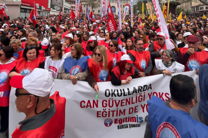 BURSA’DA EĞİTİM-İŞ’TEN SİVEREK SİLAHLI SALDIRISINA TEPKİ