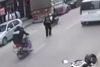 KÜÇÜK KIZA ÇARPAN SÜRÜCÜ ARKASINA BİLE BAKMADAN KAÇTI