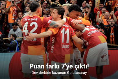 GALATASARAY KAZANDI: PUAN FARKI 7’YE ÇIKTI