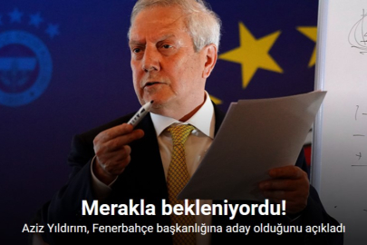AZİZ YILDIRIM FENERBAHÇE BAŞKANLIĞINA ADAYLIĞINI AÇIKLADI