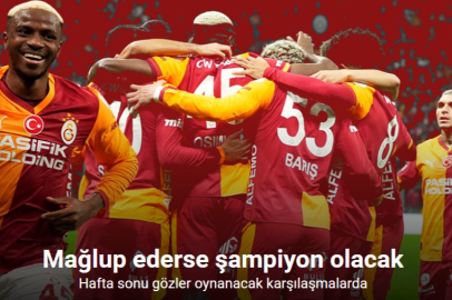 GALATASARAY TARAFTARI ÖNÜNDE ŞAMPİYONLUK İÇİN SAHAYA ÇIKIYOR