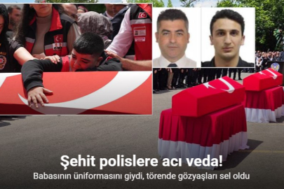 TEKİRDAĞ ÇORLU’DA ŞEHİT POLİSLER SON YOLCULUĞUNA UĞURLANDI