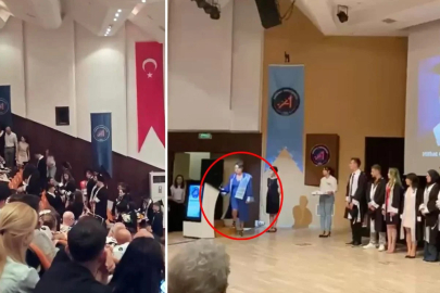 BÖLÜM BAŞKANI "DİPLOMANIZI VERMİYORUM" DEDİ SALON KARIŞTI