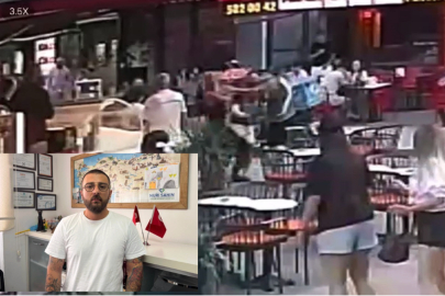 POLİSTEN KAÇAN ŞÜPHELİYİ TEK YUMRUKLA YERE SERDİ