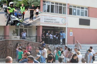 POLİS SEFERBER OLDU, GEÇİCİ KİMLİK BELGESİYLE SINAVA GİRDİ