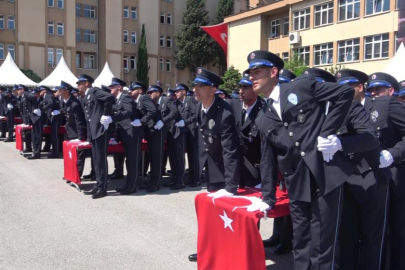 BURSA'DA POLİS ADAYLARI MEZUNİYET COŞKUSU YAŞADI