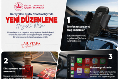 TRAFİKTE YENİ DÖNEM: ARAÇ İÇİ EKİPMANLARA NET KURALLAR