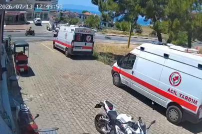 İZMİR'DE ÖLÜMLÜ KAZA ANI KAMERADA